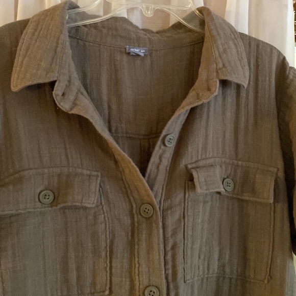 olive green aerie romper - Picture 4 of 6